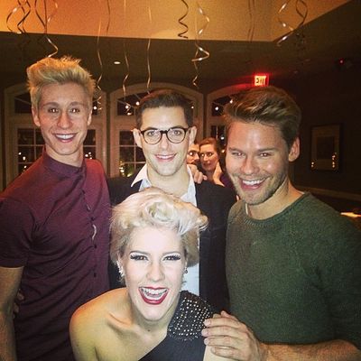 "HAPPY NEW YEAR! #kinkyboots look at those handsome boys! #nye"
 - By Grace Stockade on Instagram - December 31st, 2014
