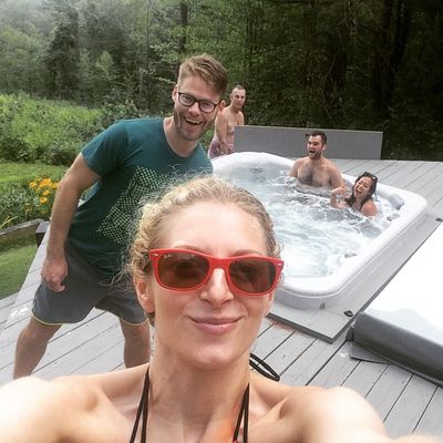 "Pool party in the Berkshires." 
- By Lauren Molina on Instagram on July 27th, 2015

