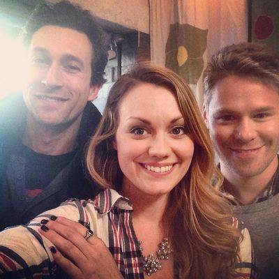 "CCM represented today on set at @photoopfilm !!! So special to have #randyharrison and #aaronlazar along for this wild ride! 🙏🎥📷❤️️@akastudioproductions" - By Ashley Kate Adams on Instagram - December 15th, 2014
