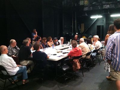 "Today was the first rehearsal for Amadeus! The cast and creative team met for the first time to chat and read through the play together. Amadeus begins performances October 9!" - September 16th, 2014
