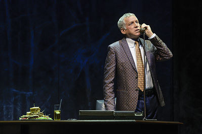 Stephen Spinella (Roy Cohn) in Berkeley Repertory Theatre’s production of Angels in America, Part One: Millennium Approaches.
Photo courtesy of Kevin Berne/Berkeley Repertory Theatre

