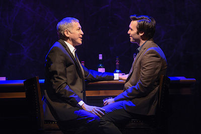 Stephen Spinella (Roy Cohn) and Danny Binstock (Joe Pitt) in Berkeley Repertory Theatre’s production of Angels in America, Part One: Millennium Approaches.
Photo courtesy of Kevin Berne/Berkeley Repertory Theatre
